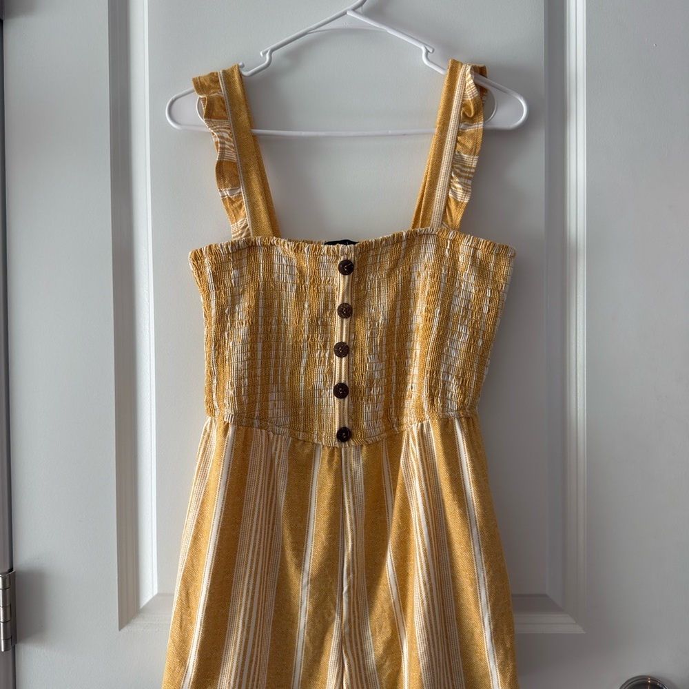 Yellow Striped romper